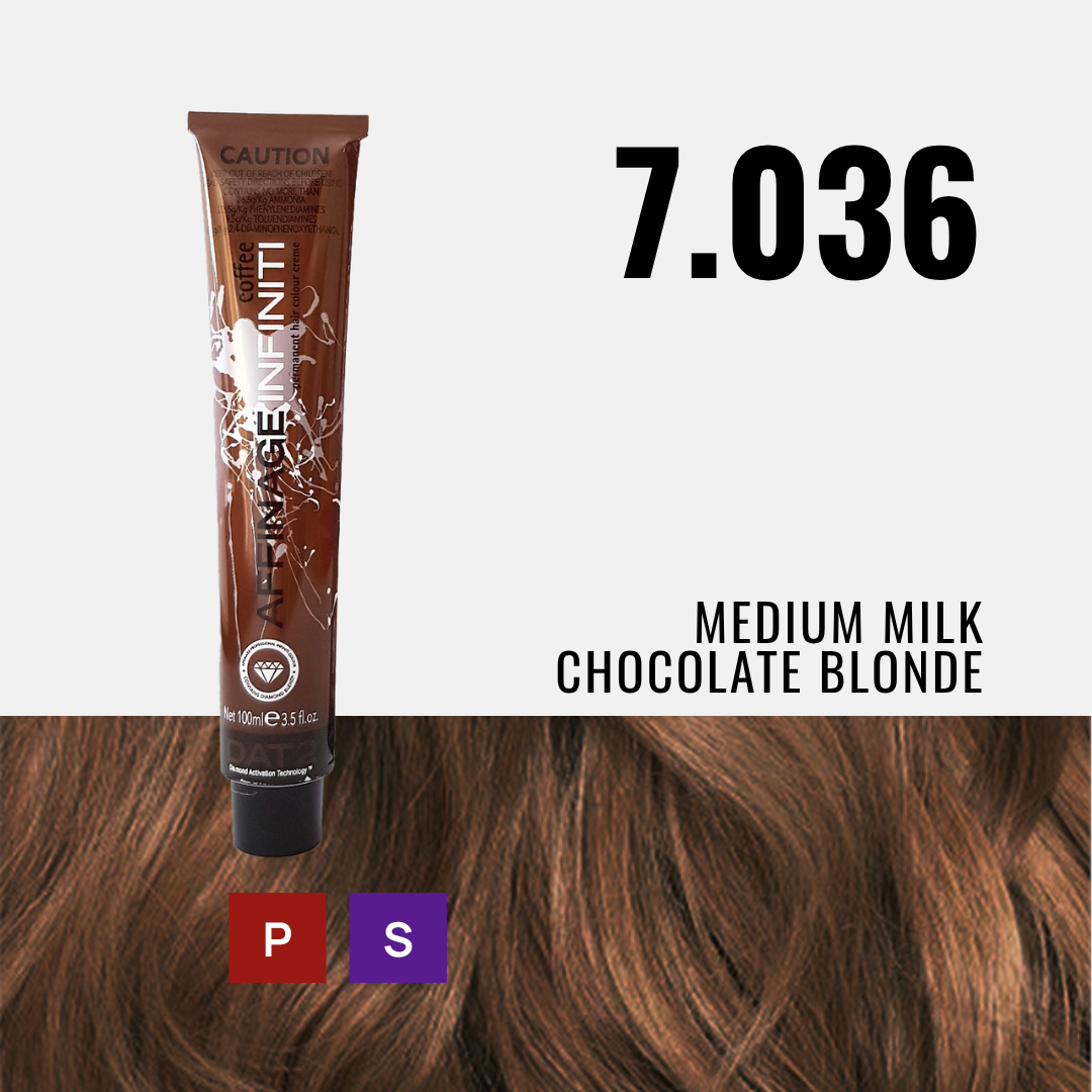 AF. Pro Infiniti 7.036 - Medium Milk Chocolate Blonde