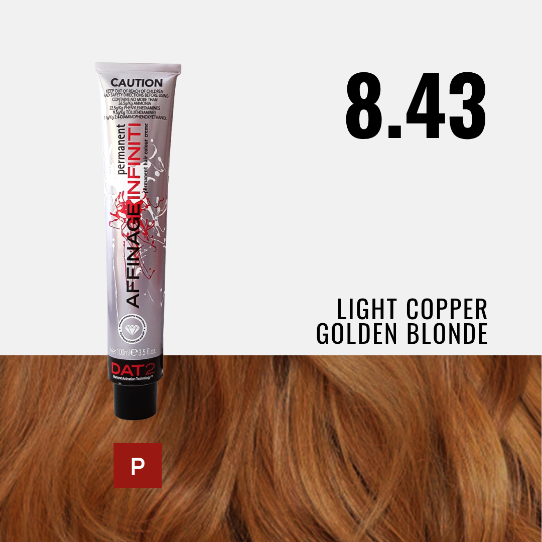 AF. Pro Infiniti 8.43 - Light Copper Golden Blonde