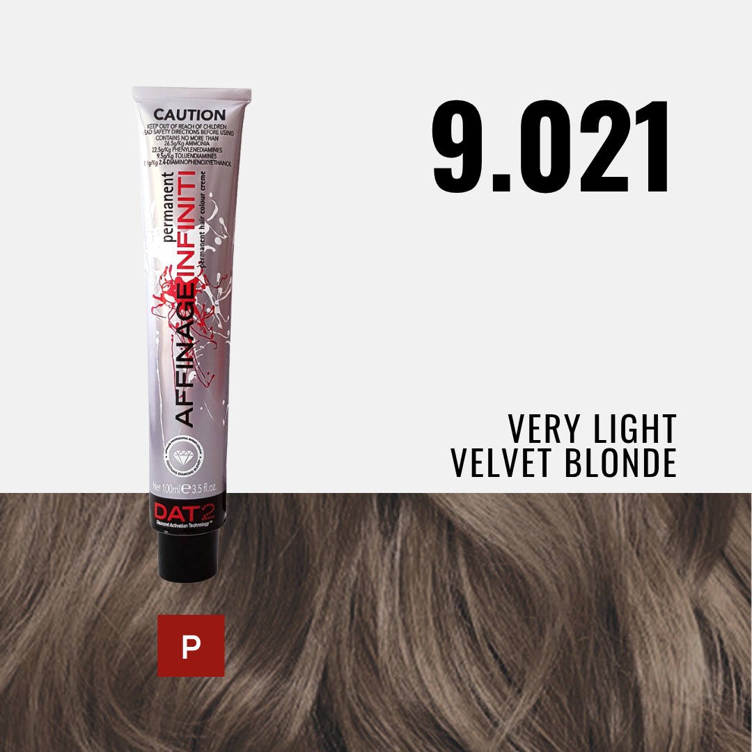 AF. Pro Infiniti 9.021 Permanent - Very Light Velvet Blonde 100ml