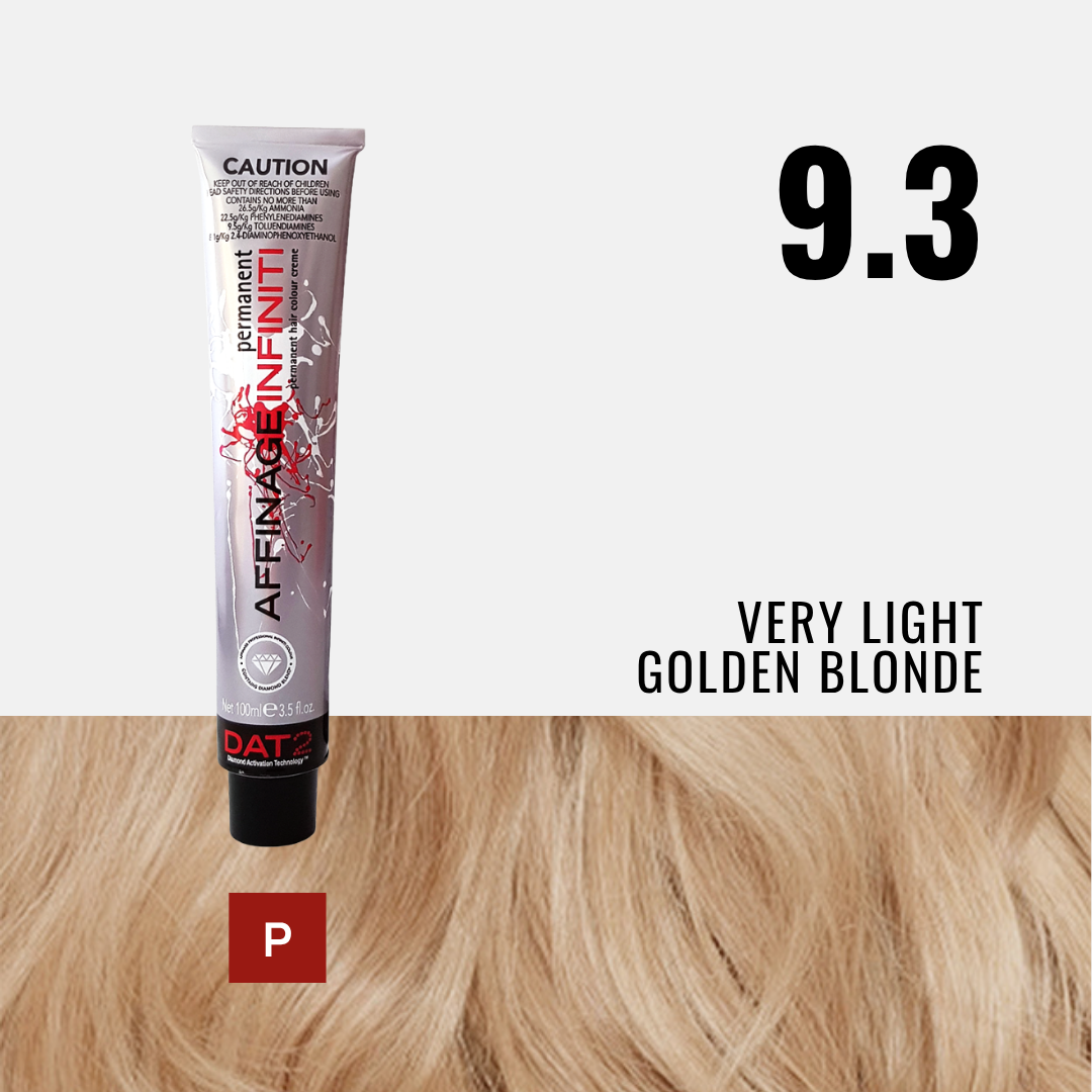 AF. Pro Infiniti Permanent 9.3 - Very Light Golden Blonde 100ml