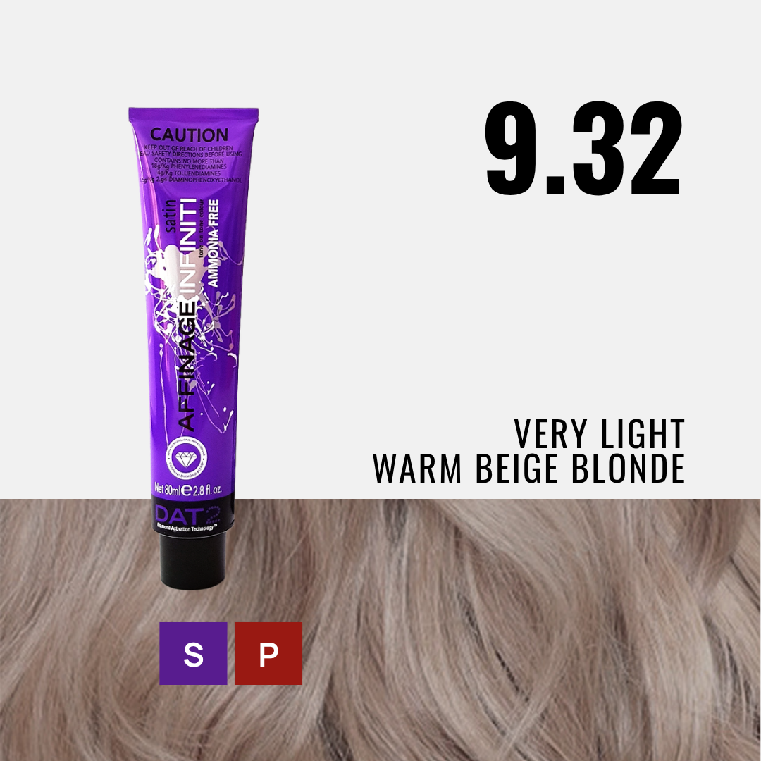 AF. Pro Satin 9.32 - Very Light Warm Beige Blonde 80ml