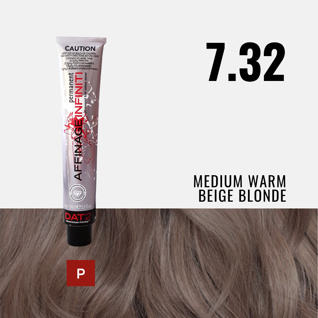AF. Pro Infiniti 7.32 - Medium Warm Beige Blonde