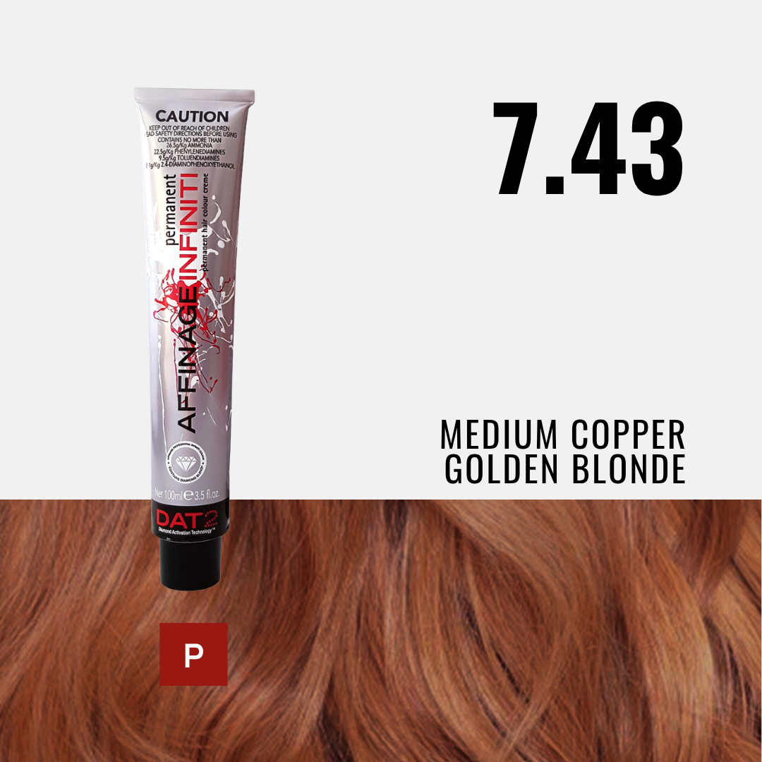 AF. Pro Infiniti 7.43 - Medium Copper Golden Blonde