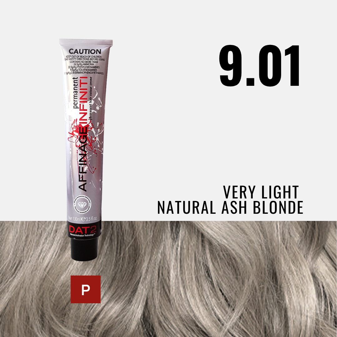 AF. Pro Infiniti 9.01 Permanent - Very Light Natural Ash Blonde 100ml