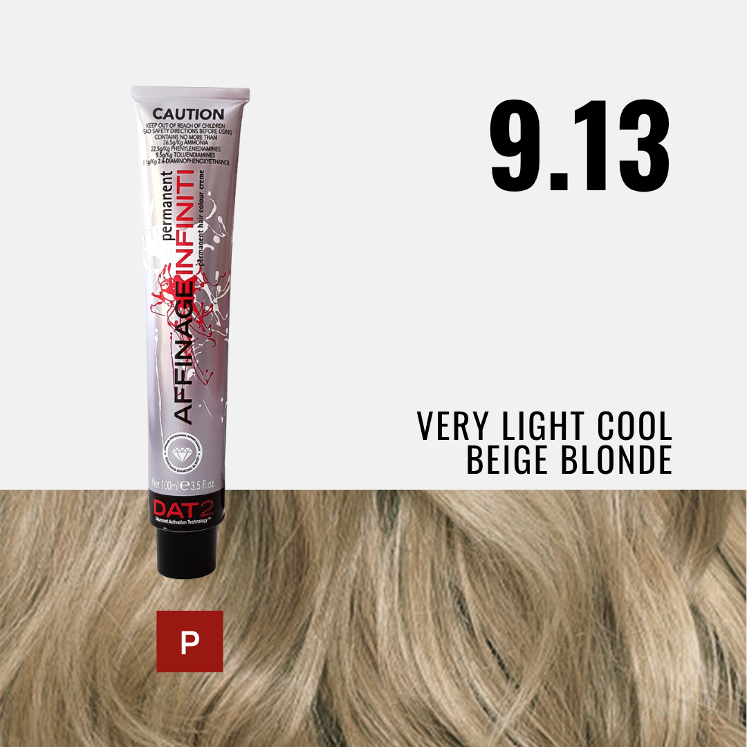 AF. Pro Infiniti 9.13 Permanent - Very Light Cool Beige Blonde 100ml
