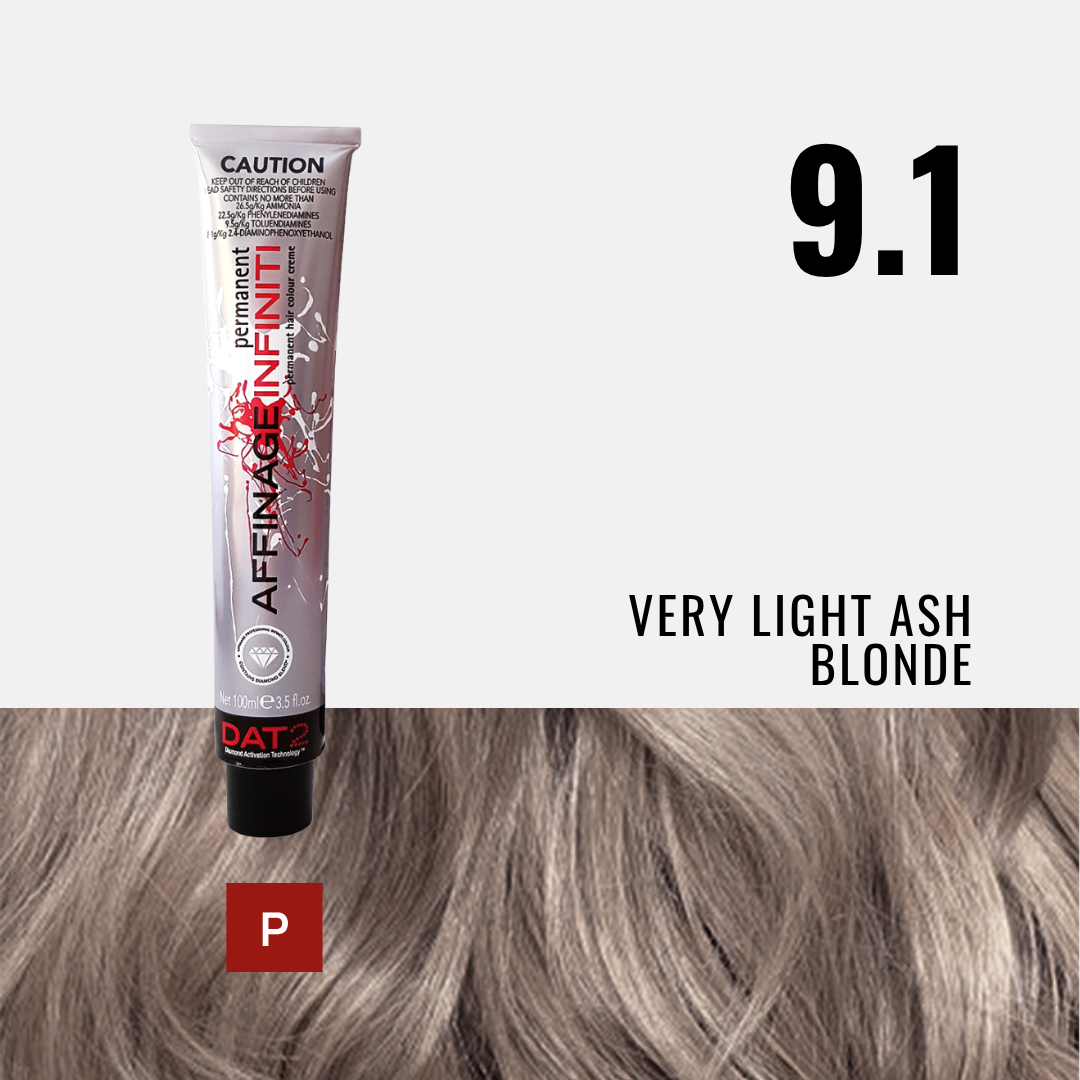 AF. Pro Infiniti 9.1 Permanent - Very Light Ash Blonde 100ml