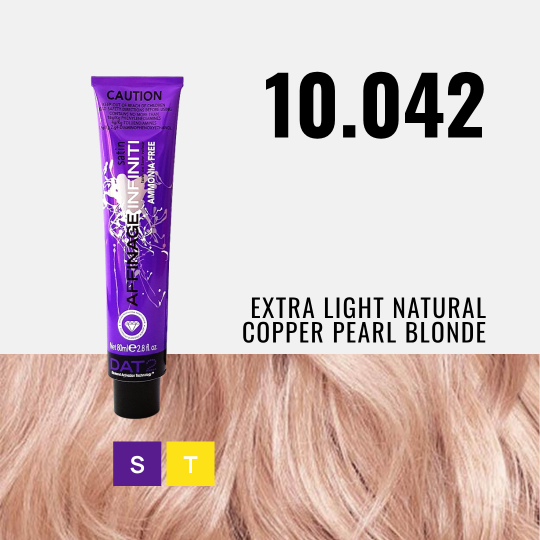 AF. Pro Satin 10.042 - Extra Light Natural Copper Pearl Blonde 80ml