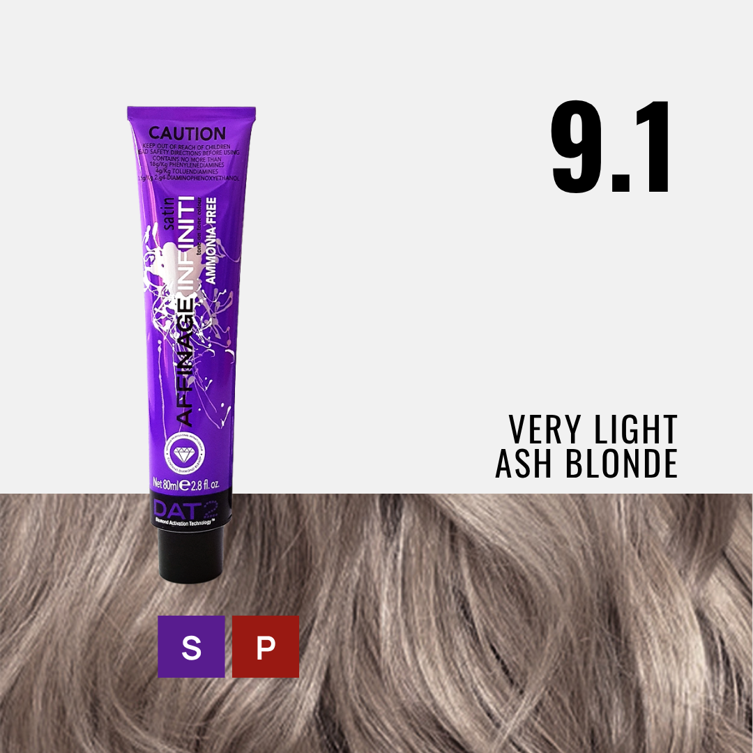 AF. Pro Satin 9.1 - Very Light Ash Blonde 80ml